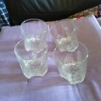 Кристални чаши за уиски нови 4 броя Н-90мм фи 80мм, снимка 1 - Чаши - 43560703