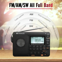 Портативно радио Retekess V115 AM/FM транзистор с MP3 и слот за TF карта, снимка 7 - Радиокасетофони, транзистори - 44884156