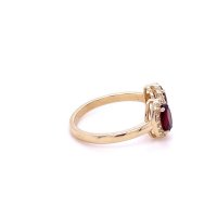 Златен дамски пръстен 2,86гр. размер:55 14кр. проба:585 модел:21878-6, снимка 2 - Пръстени - 44002398