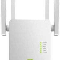 WiFi Range Extender, до 1200Mbps, 2,4 & 5GHz двулентов WiFi ретранслатор WiFi усилвател на сигнала с, снимка 1 - Друга електроника - 43997945