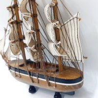 Старинен модел на кораб (13.3), снимка 4 - Колекции - 44049020
