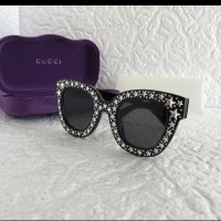 Gucci 2018 дамски слънчеви очила с звезди камъни, снимка 2 - Слънчеви и диоптрични очила - 28281398