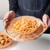 Комплект 50 броя незалепващи термоустойчиви хартиени за Air Fryer, снимка 5 - Други - 43677756