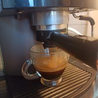 Кафе машина Саеко Гран крема с ръкохватка с крема диск, работи отлично и прави хубаво кафе с каймак , снимка 2 - Кафемашини - 36997161