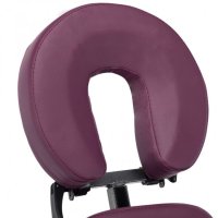 Стол за масаж, изкуствена кожа, бордо, 122x81x48 см, снимка 6 - Друго търговско оборудване - 40299406