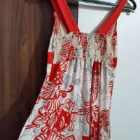 Лятна дамска блуза червено и бяло, снимка 2 - Туники - 43329933