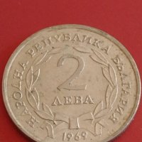 Юбилейна монета 2 лева 1969г. Рядка 90г. От освобождението на България 43063, снимка 3 - Нумизматика и бонистика - 43880012