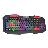 Marvo геймърска клавиатура Gaming Keyboard 112 keys - K602 - Rainbow backlight, снимка 3 - Клавиатури и мишки - 44087546