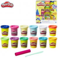 Play Doh Пластилини 12 цвята Парти пакет B9021, снимка 1 - Пластелини, моделини и пясъци - 36923150