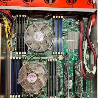 Supermicro 2u Server - Сървър Dual Xeon CPU + 128GB RAM + 4 x 3TB HDD, снимка 2 - Работни компютри - 42992821