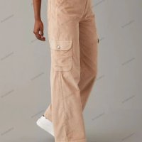 Дамски свободен прав панталон от рипсено кадифе в едноцветен цвят, 5цвята - 024, снимка 5 - Панталони - 43415803