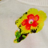 ARMANI JEANS жилетка/блуза с флорални мотиви Оригинал , снимка 13 - Жилетки - 39306682