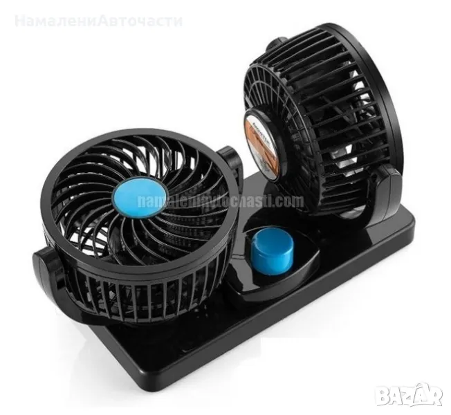 Двоен вентилатор за автомобили 07023 24V, снимка 1