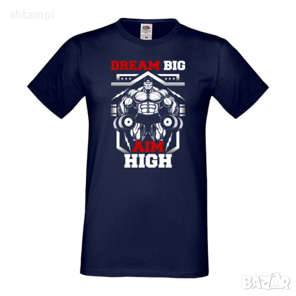 Мъжка Фитнес тениска Gym,спорт,Щанги,Тренировки,Спортуване,Gym., снимка 1