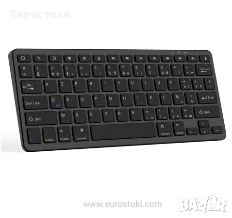 Безжична клавиатура СС, акумулаторна Bluetooth клавиатура за iOS/ Windows/ Android, ултра тънък диза, снимка 1