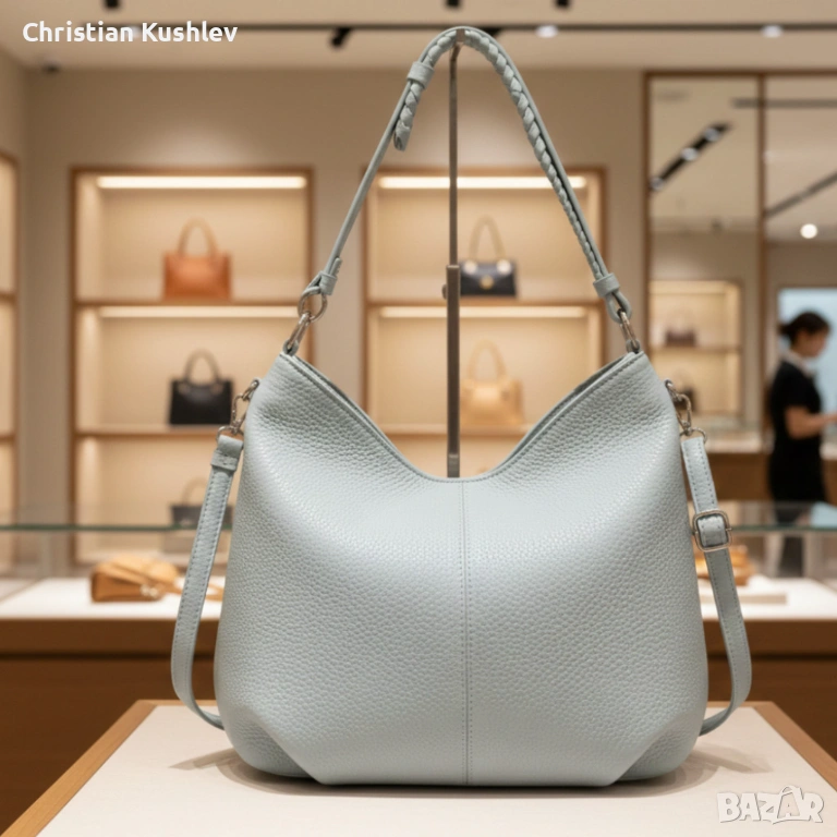 Елегантна дамска чанта от еко кожа – стил и практичност за всеки ден, снимка 1