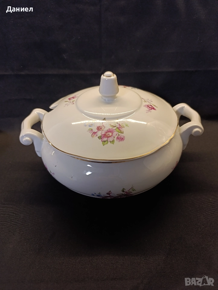 Български порцеланов супник , снимка 1