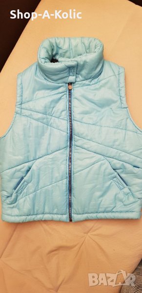 90s Jeans De CHRISTIAN LACROIX Turquoise Blue Vest, снимка 1