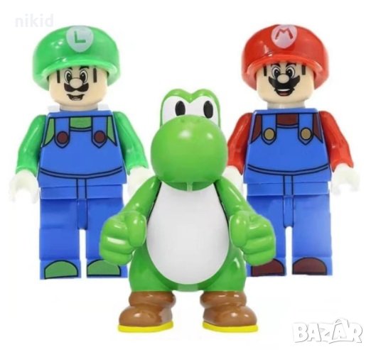 3 бр Супер Марио SUPER Mario Луиджи фигурки за лего конструктор за игра ...