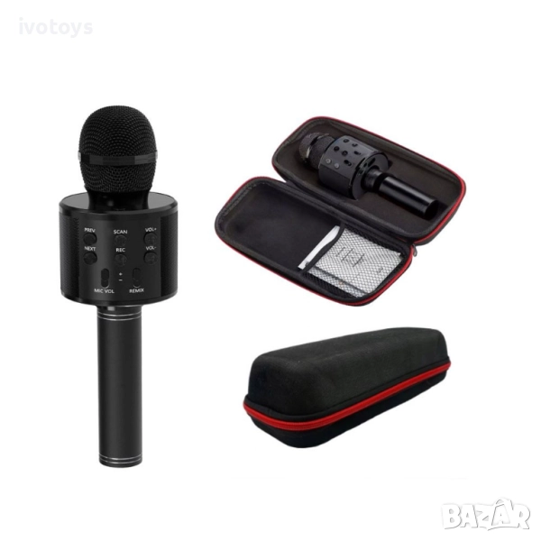 Безжичен микрофон, Bluetooth, FM радио - Код T1046, снимка 1
