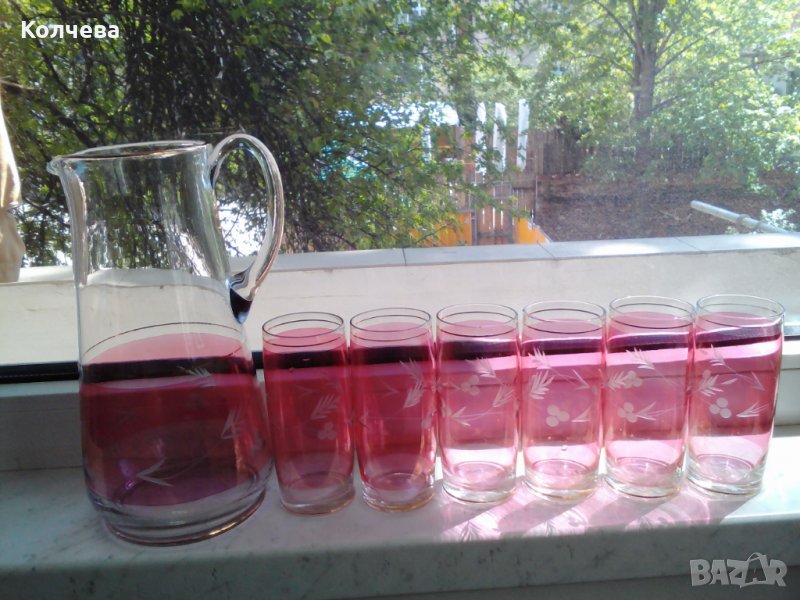 продавам сервиз за вино за 30 лв. , снимка 1