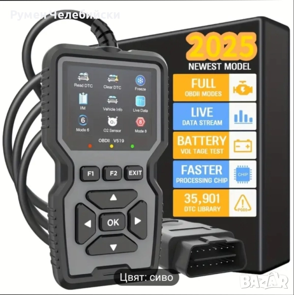 Професионален OBD2 Скенер, снимка 1