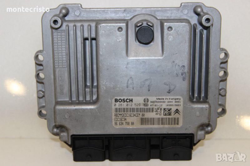 Моторен компютър Peugeot 207 (2006-2014г.) 0 281 012 529 / 0281012529 / 96 634 758 80 / 9663475880, снимка 1