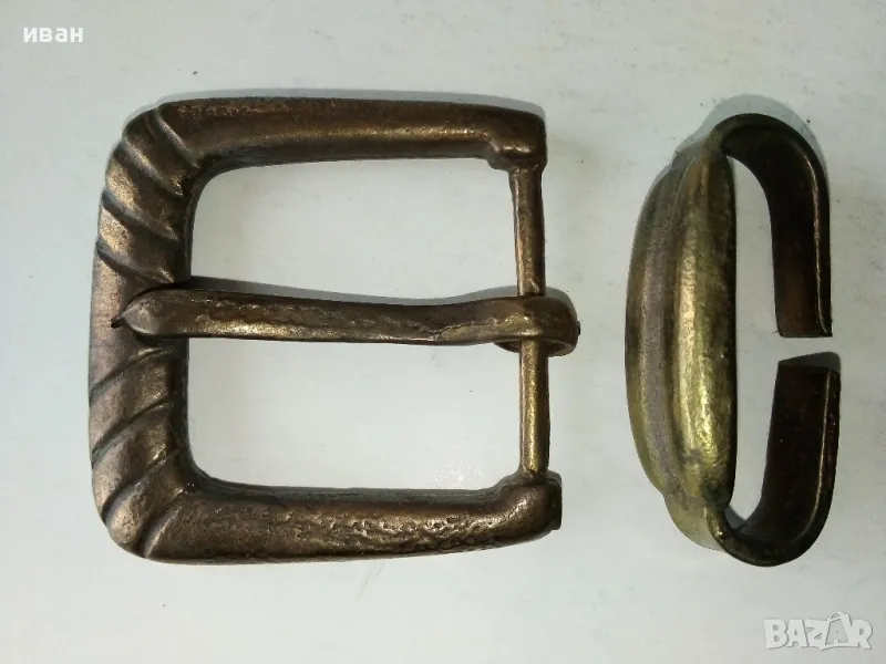 Стара метална катарама за колан., снимка 1