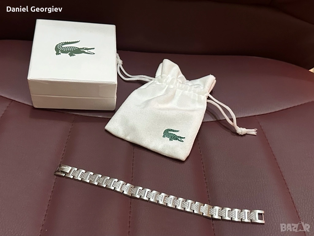 Нова гривна Lacoste Metropole от неръждаема стомана., снимка 1