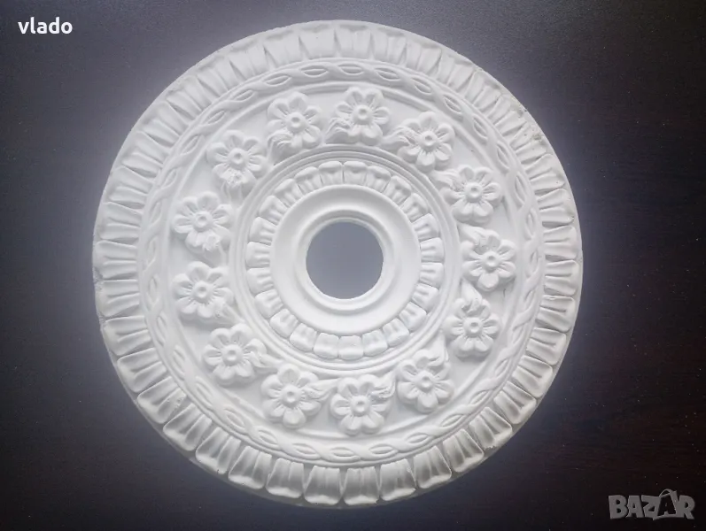 Гипсова таванна розетка, снимка 1