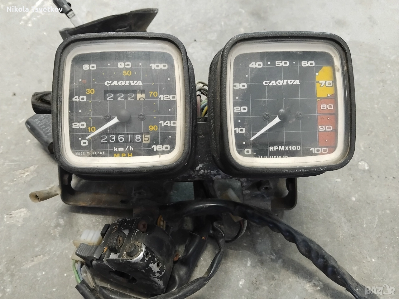 Километраж с оборотомер за Cagiva Elefant 125, снимка 1