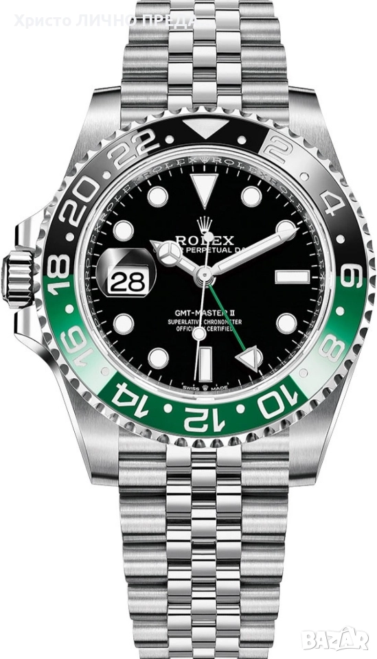 Новогодишна промоция!Rolex 126720vtnr GMT Master II Jubilee Destro Lefty Sprite, снимка 1