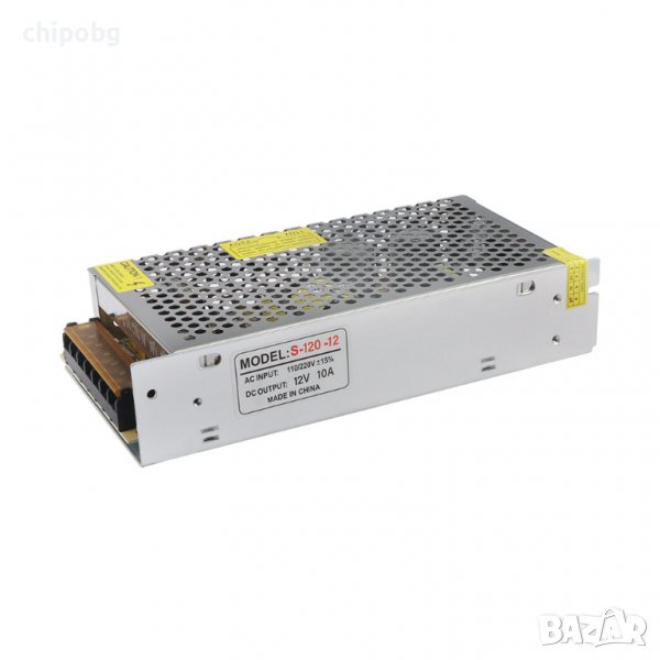 Импулсен захранващ блок , 12V/30A, Сив, снимка 1