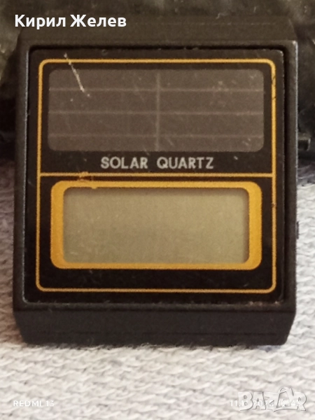 Винтидж електронен часовник SOLAR QUARTZ рядък за КОЛЕКЦИОНЕРИ 51561, снимка 1