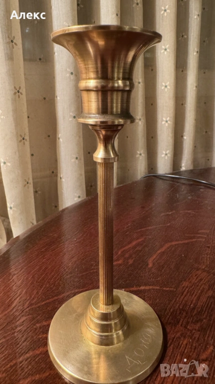 Винтидж бронзов свещник., снимка 1