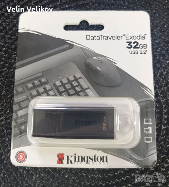 Оригинална Kingston DataTraveler Exodia 32GB USB 3.2 Gen 1 (DTX/32GB)

, снимка 1