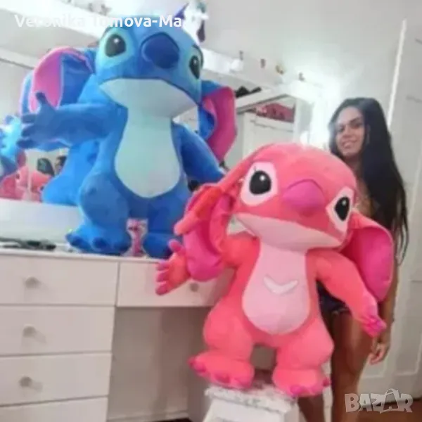 Стич плюшена играчка 100см 120см 150см , снимка 1