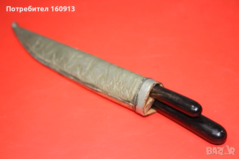 Сет 2 османски ножчета с оригинална двойна кания ., снимка 1