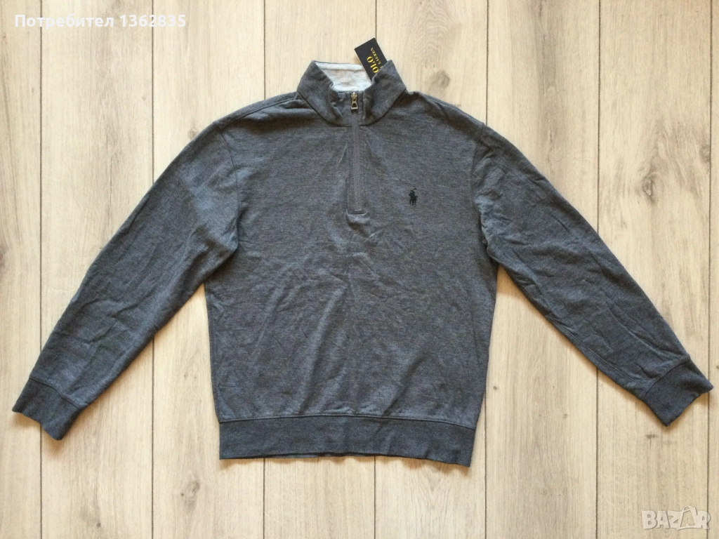 НОВА оригинална сива фланела блуза POLO RALPH LAUREN размер S от САЩ, снимка 1