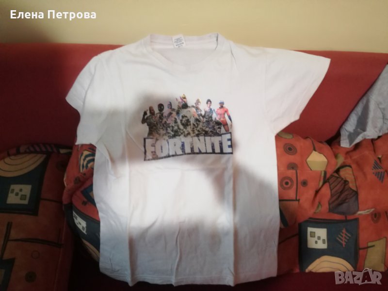Тениска бяла Fortnite Фортнайт размер хс, снимка 1