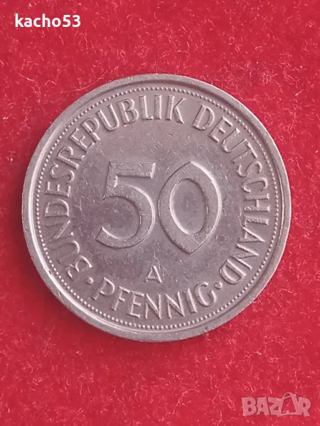 50 пфенига 1990 г.- А , Германия, снимка 1