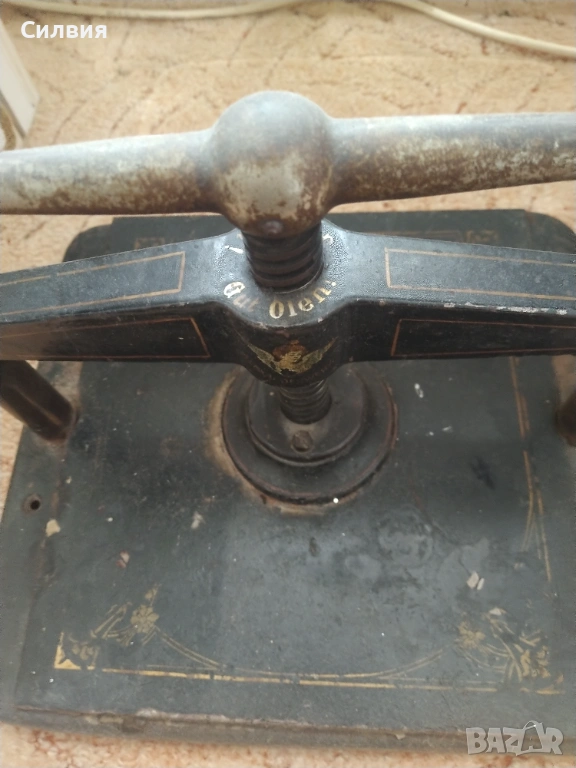  ретро печатарска преса, снимка 1