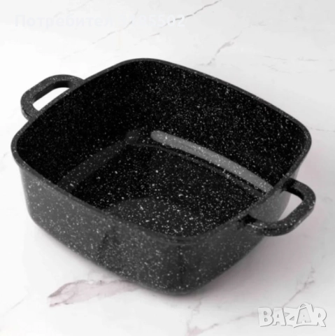 Тенджера-ростер Goldmann – Лят алуминий с керамично покритие, индукция, снимка 4 - Съдове за готвене - 51500566