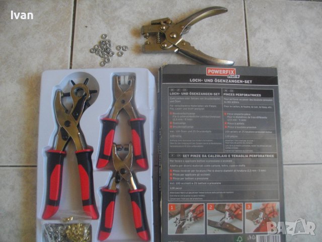 Нов Комплект 3 бр. Револверни Клещи За Капси/Пистони-Немски/Клещи Инокс Неръждавейка За Пистони, снимка 2 - Клещи - 36822732