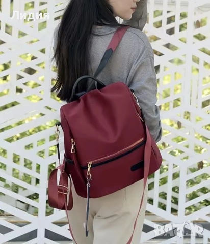 Anti-theft раница за пътуване – скрит цип отзад (идеална за метро и екскурзии), снимка 3 - Раници - 53506202