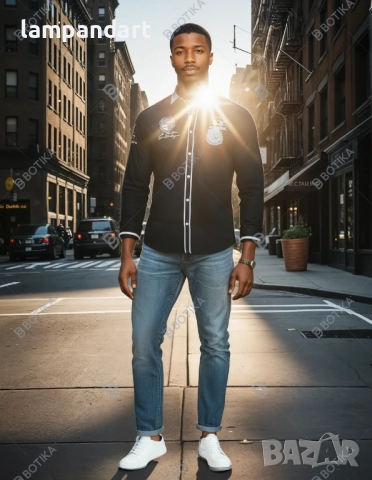 Риза La Martina черна