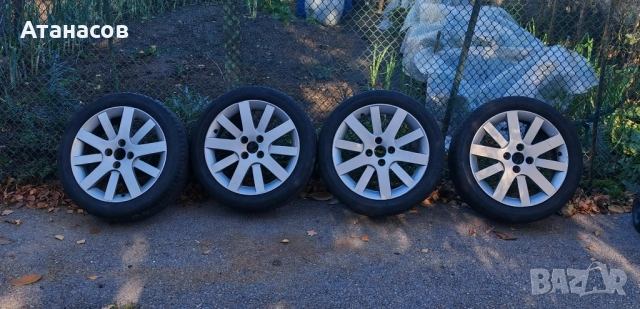 Пежо Ситроен джанти 17" 4Х108 с гуми 225x45x17 , снимка 2 - Гуми и джанти - 52258529