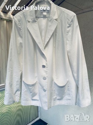 Стилно  сако,лен и памук, снимка 5 - Сака - 37322792