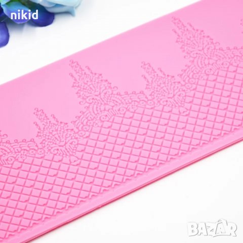 Д8 висулки с мрежа дантела борд силиконов молд форма за украса торта с фондан шоколад гъмпейст, снимка 2 - Форми - 33661235