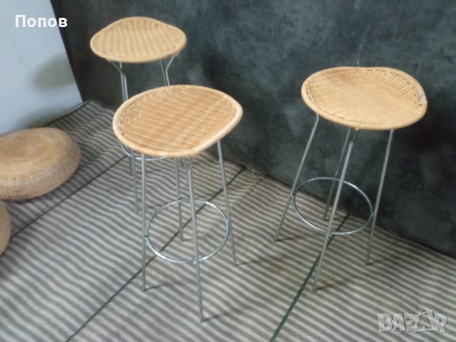 Дизайнерски италиански бар столове, снимка 8 - Столове - 42662085